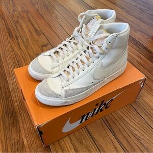 Nike Blazer Mid ‘77 High-Top Sneakers in Coconut Milk - Women’s 10.5/Men’s 9